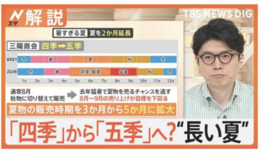 長い暑い夏が始まります！季節は「四季」から「五季」へ！？